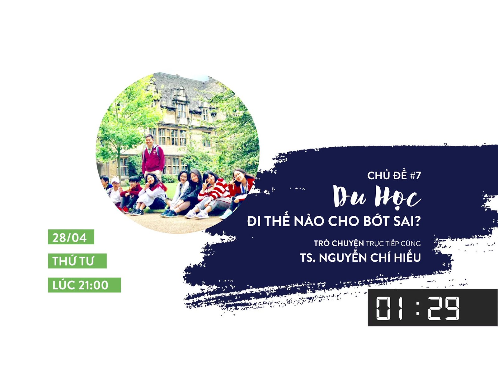IEG LIVESTREAM 7: DU HỌC - ĐI THẾ NÀO CHO BỚT SAI?